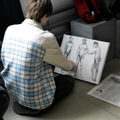 Sketches and etudes day at the Academic Lyceum of Fine Arts Igor VIERU