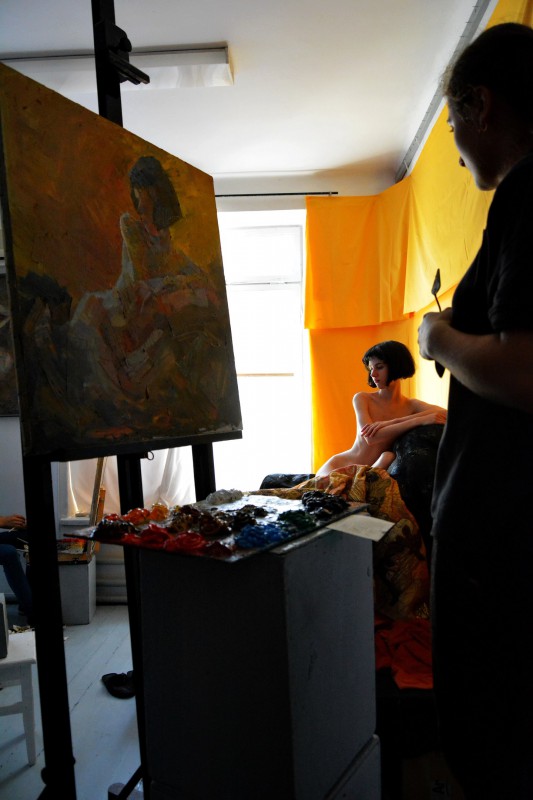 Painting lesson. XII grade