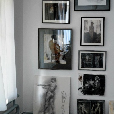 Ion Golubei at Viewings in the Academic Lyceum of Fine Arts "Igor Vieru" / Copies. 5 September 2016