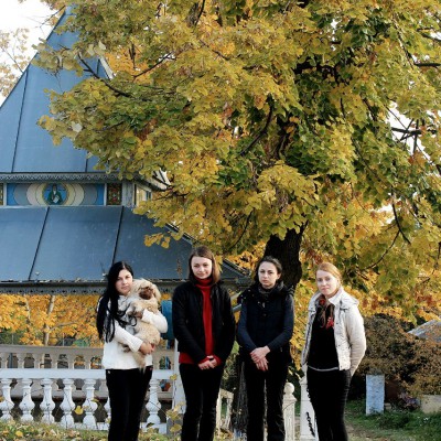 Autumn pleinair. IX grade - first etudes in oil. October 2013