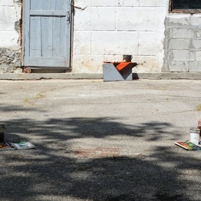 ... începutul practicii de pleinair de vară / clasa a VIII-a, a X-a și a XI-a. /