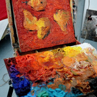 Saturday. Etudes day in the Academic Lyceum of Fine Art - still life etudes