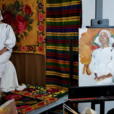 The studio of the XII grade. September 2016