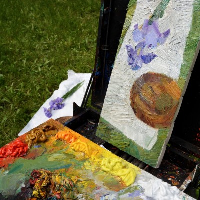 ... începutul practicii de pleinair de vară / clasa a VIII-a, a X-a și a XI-a. /