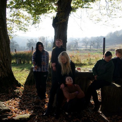 Teachers from the Academic Lyceum of Fine Arts at pleinair, Romania. October 2014