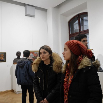 Visit at the National Museum. Exhibition of Mihai Grecu. November 2016
