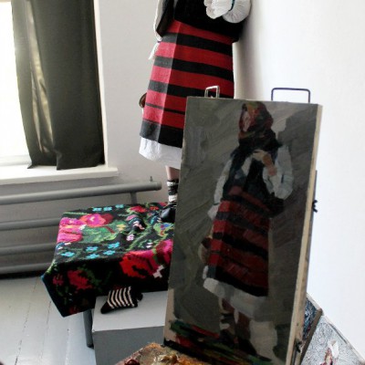 Saturday. Etudes day in the Academic Lyceum of Fine Art - still life etudes