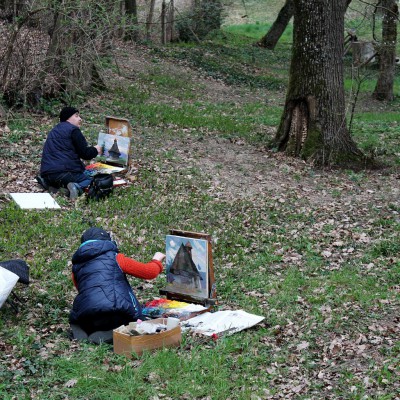... from the pleinair in Romania, March 2016