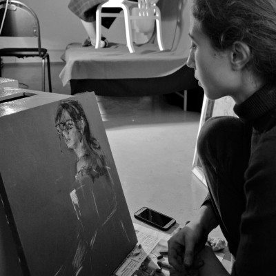 Etudes and drawings of students. September 2020