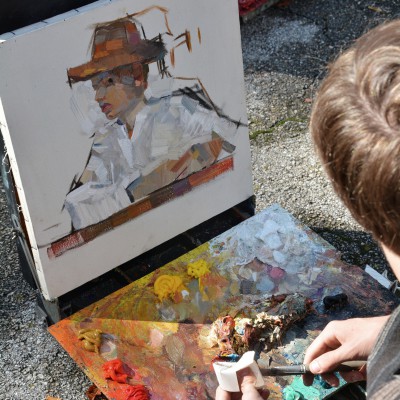 Etudes and drawings of students. September 2020