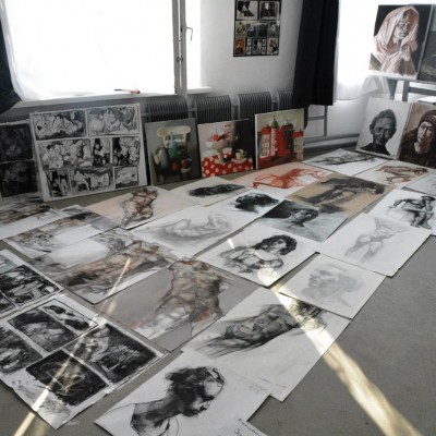 Ion Fisticanu at Viewings in the Academic Lyceum of Fine Arts "Igor Vieru" / Copies. 5 September 2016