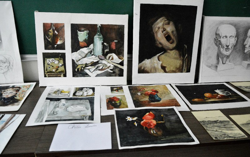 Лорета Чиcу at Просмотр в Академическом лицее искусств "Игорь Виеру" / Копии. 5 сентября 2016 г.