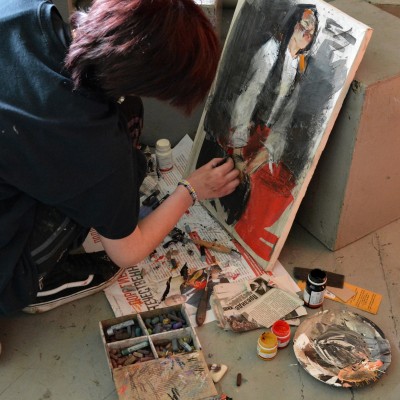 ... începutul practicii de pleinair de vară / clasa a VIII-a, a X-a și a XI-a. /