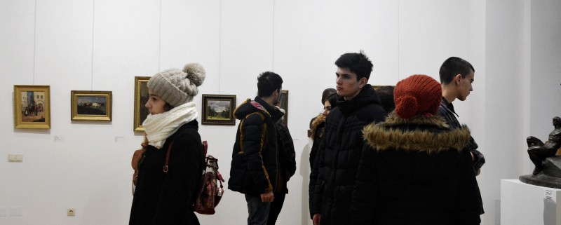 Visit at the National Museum. Exhibition of Mihai Grecu. November 2016