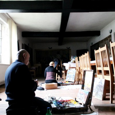 ... from the pleinair in Romania, March 2016