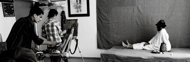 Saturday. Etudes day in the Academic Lyceum of Fine Art - still life etudes