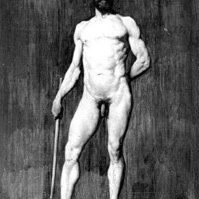 Academic painting. Male nudity