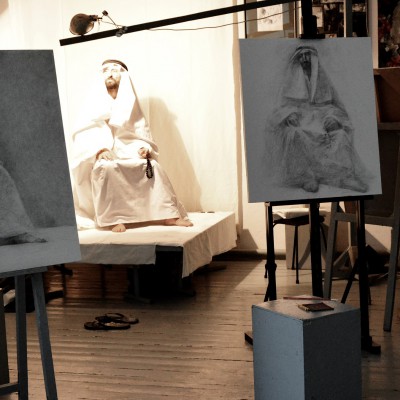 Arabic thematic drawing. April 2016