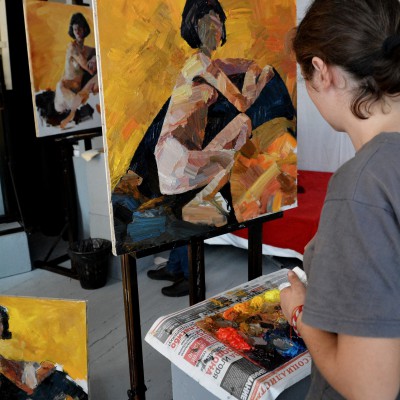 Painting lesson. XII grade