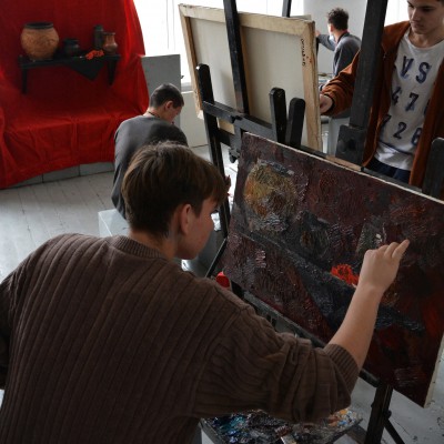 ... today in the workshop of the 11th and the 12th grade