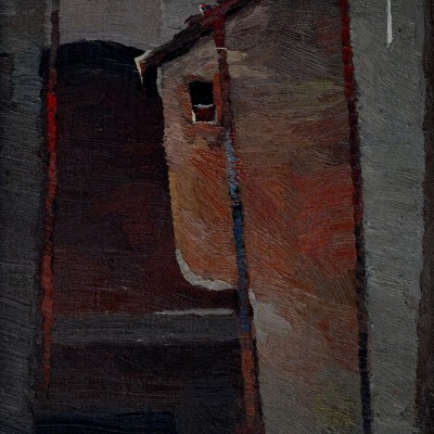 "Рим" by Анатол Гимпу, 2000, 510x310mm, масло / холст
