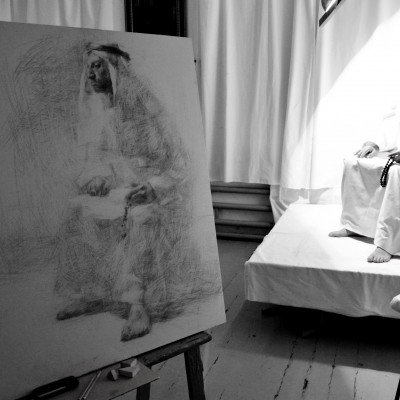 Arabic thematic drawing. April 2016