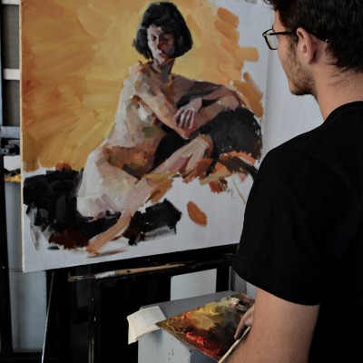 Painting lesson. XII grade