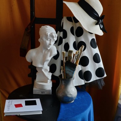 In the workshops. Models  and study process.
10th grade, Carolina Leagul/ 11th grade, Anatol Ghimpu/ 12th grade Oksana Ghimpu.