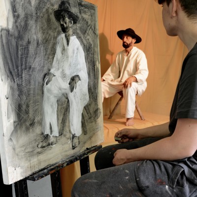 In the workshop. XII form. Anatol Ghimpu