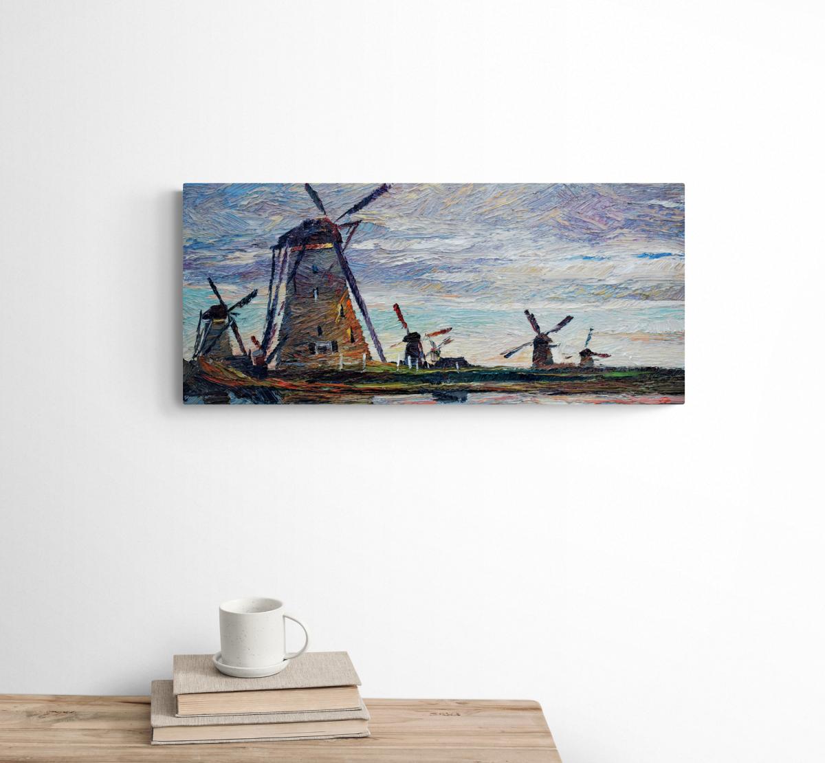 "Windmills at Kinderdijk", Oxana Țip