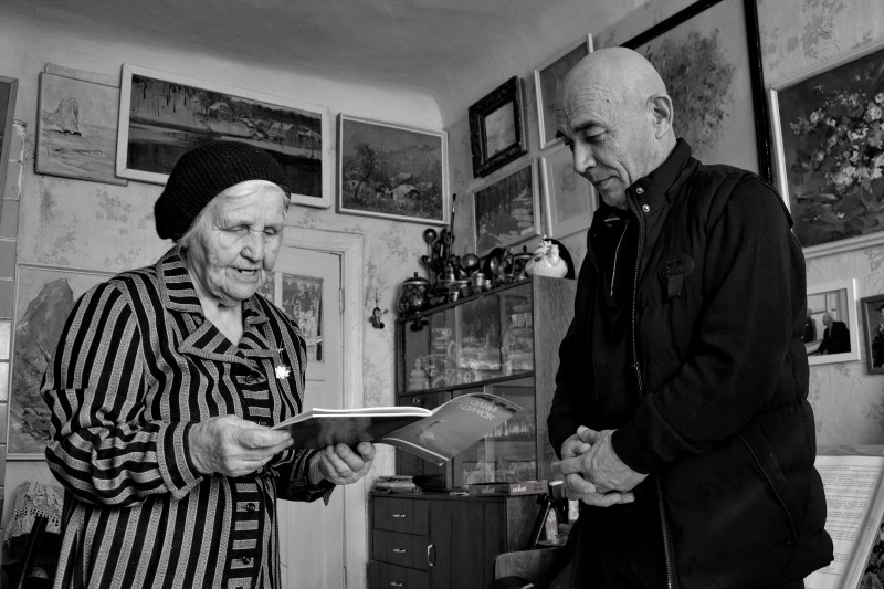 Anatol Ghimpu at In the workshop of Anatoly Ivanovich Kolchak. March 7, 2020