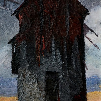 "Moară. Sibiu" by Anatol Ghimpu, ulei pe pânză
