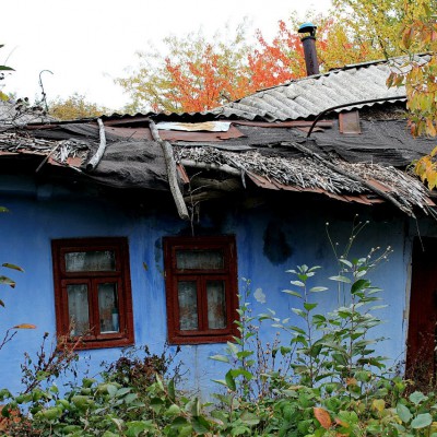 Autumn pleinair. IX grade - first etudes in oil. October 2013