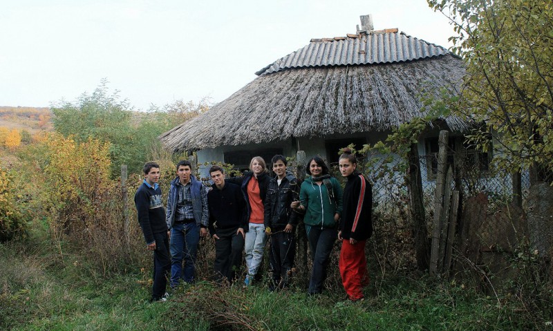 Осенний пленэр. IX класс - первые этюды маслом. Октябрь 2013