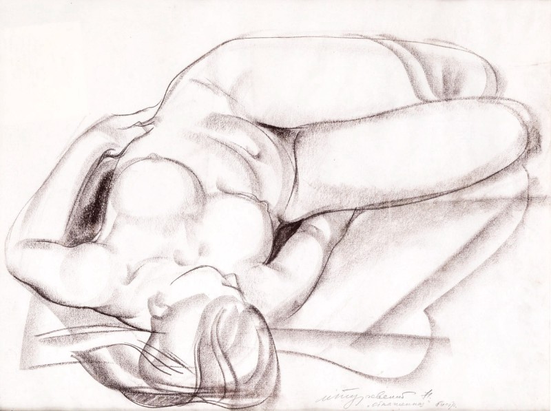 "Schiță / crochiu. Nud" by Turovsky Mikhail Saulovich